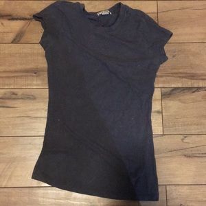 Gray cotton tee